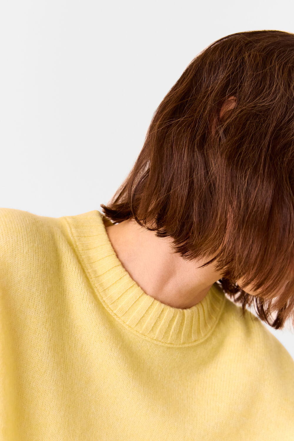 Wool Ribbed Cuff Knit