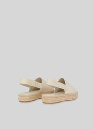 Nile Slingback Espadrille White