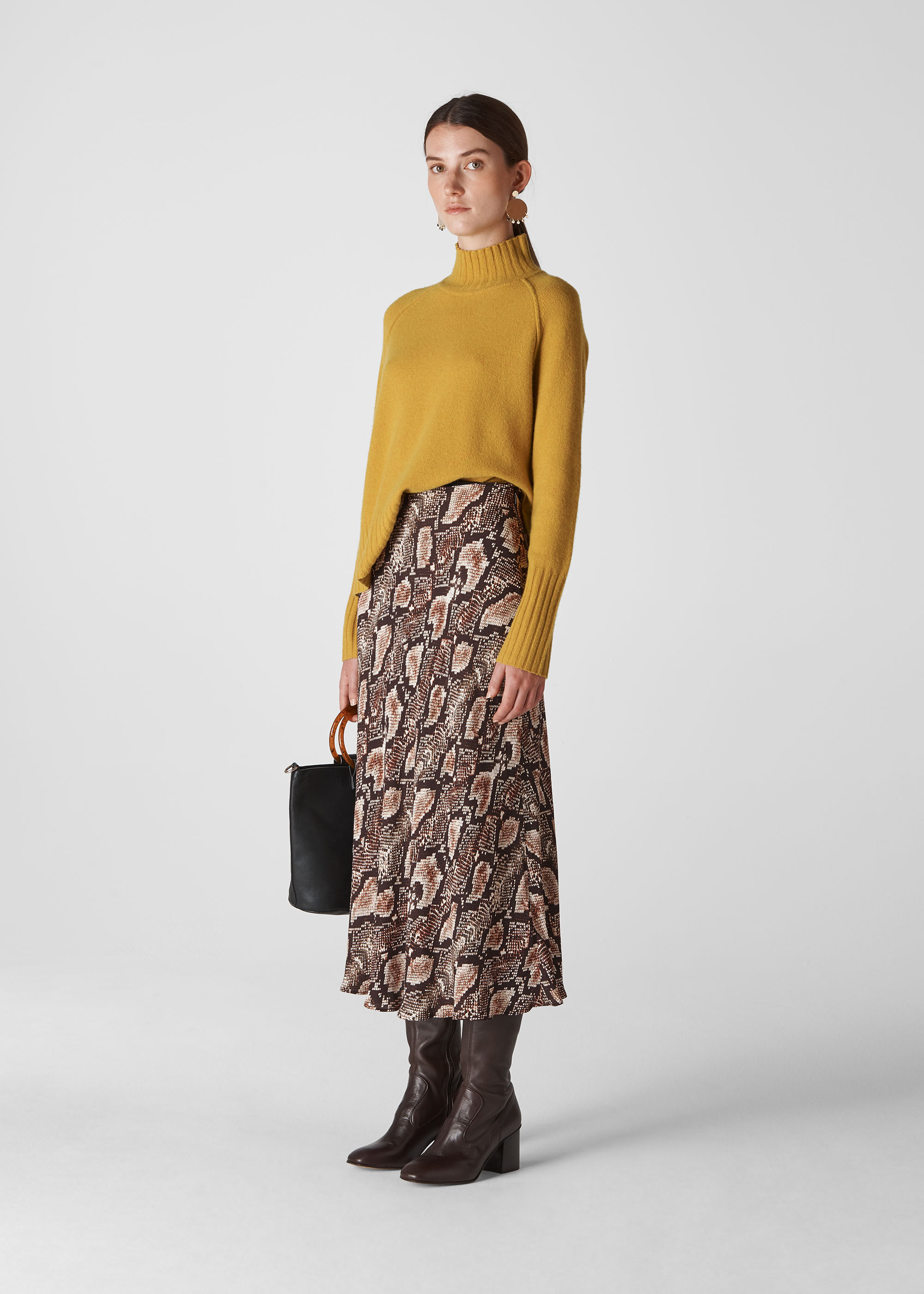 Snake print skirt midi new arrivals