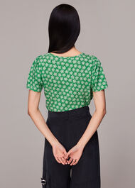 Daisy Check Wrap Tee
