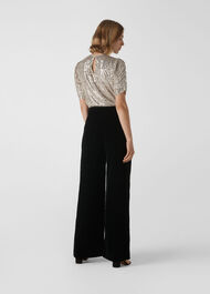 Seema Sequin Top Silver
