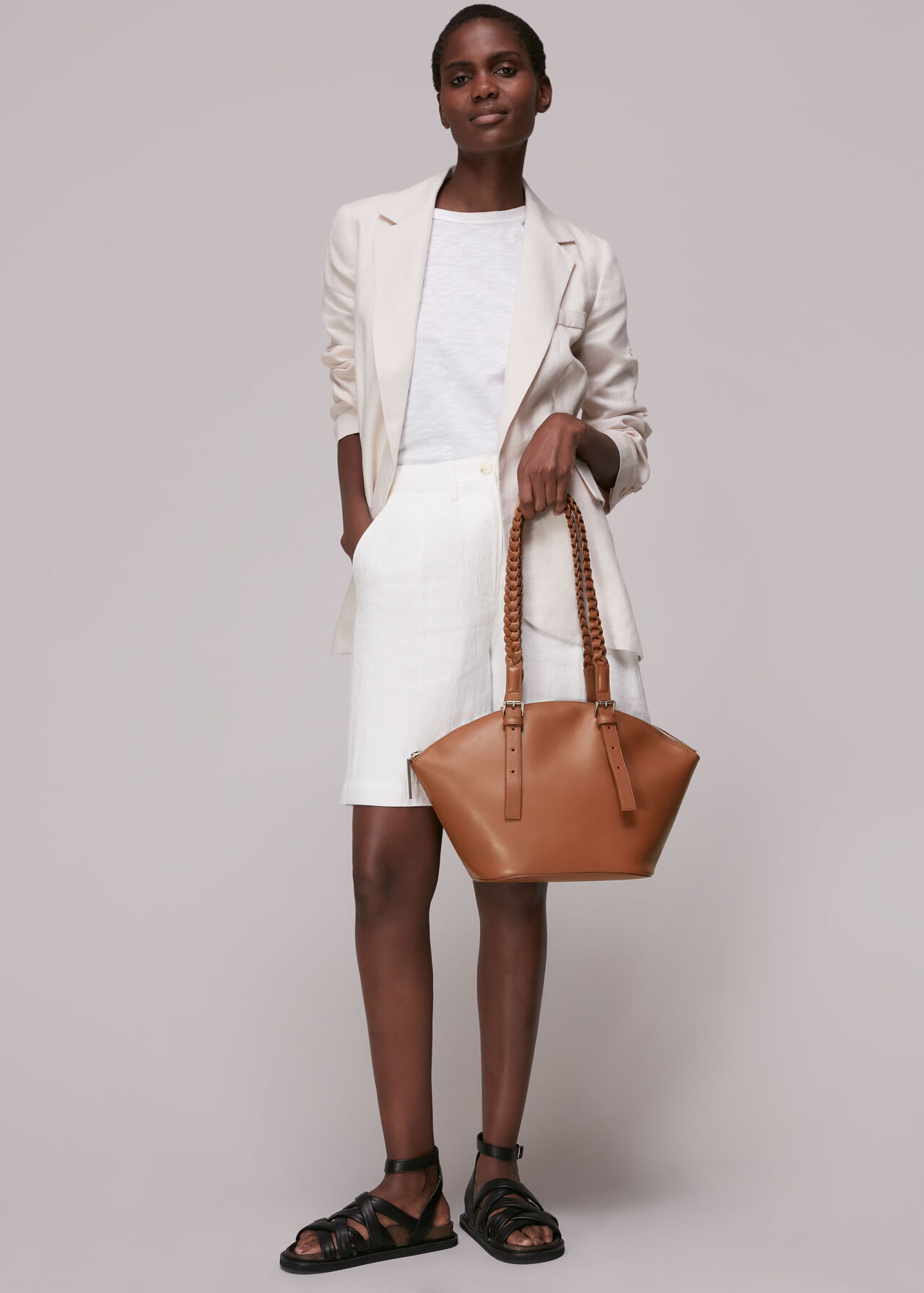 Mirren Plaited Handle Tote