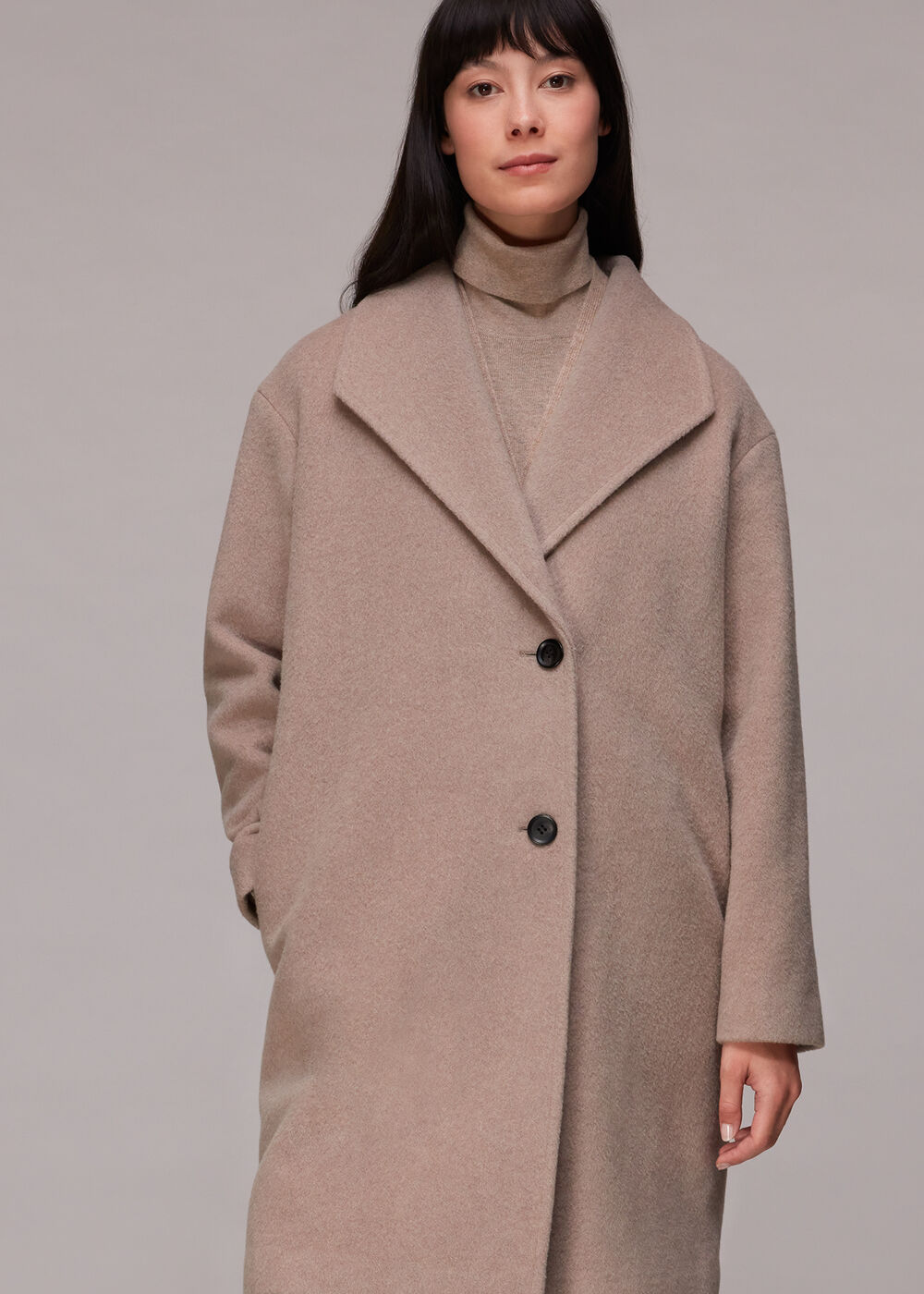 Collar Detail Wool Coat