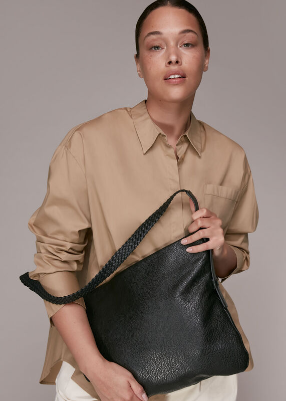 Jovi Plaited Handle Bag