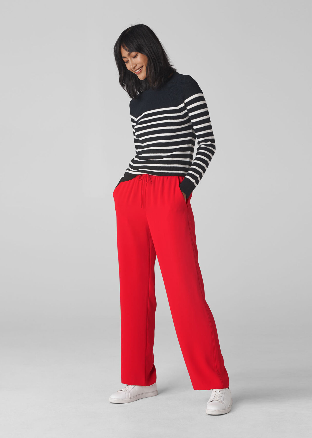 Wide Leg Helena Trouser Red