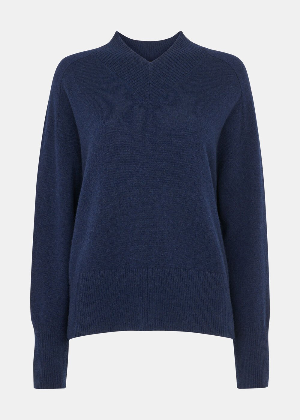 Petite Cashmere V Neck Knit