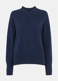 Petite Cashmere V Neck Knit