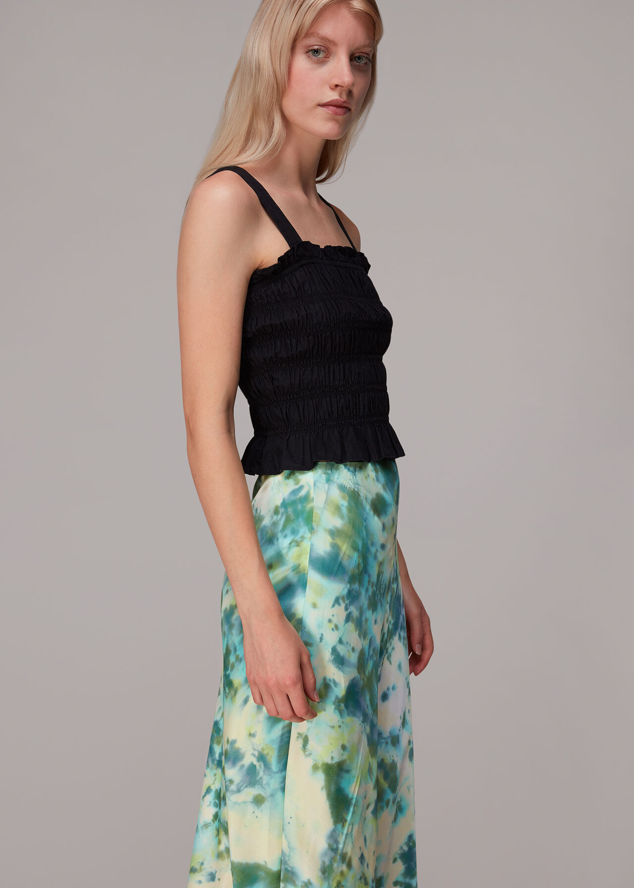 Waterflower Bias Cut Skirt