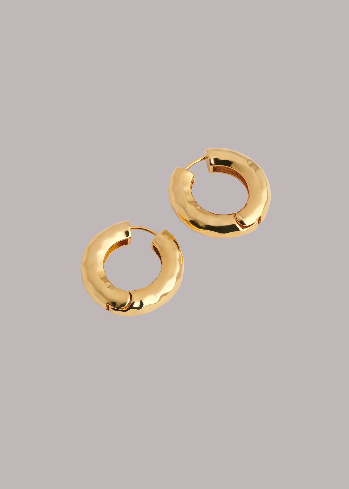 Gold textured hoops top
