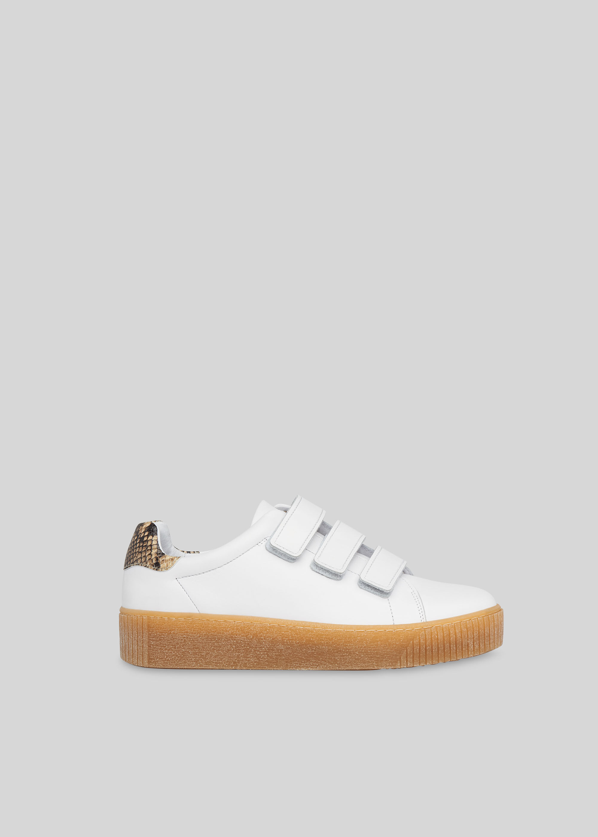 Ladies white clearance velcro trainers