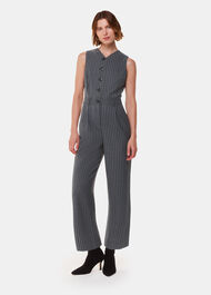 Pinstripe Jumpsuit