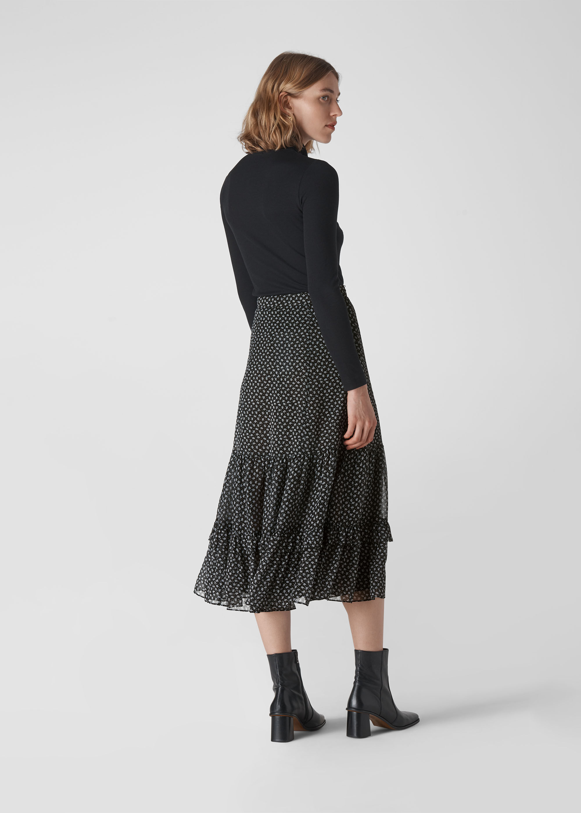 Almond Blossom Dobby Skirt