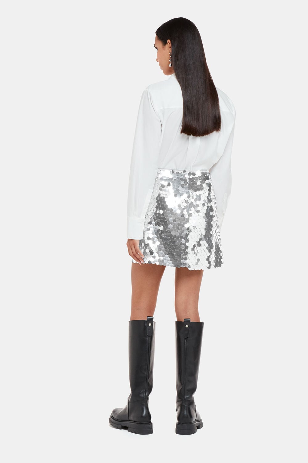 Sequin Disc Mini Skirt
