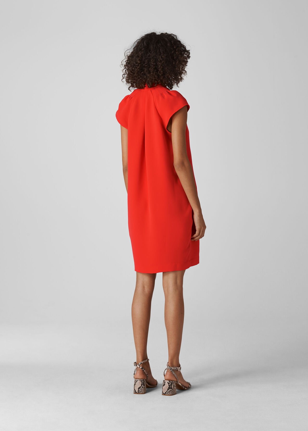 Sabina V Neck Dress Flame