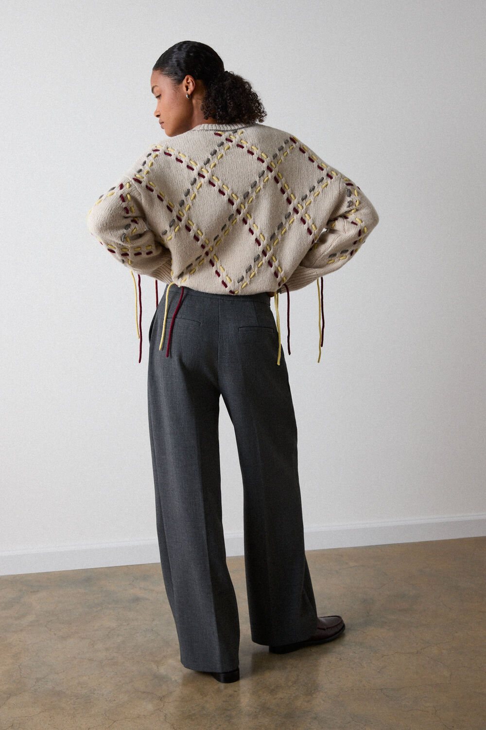 High Rise Straight Trouser