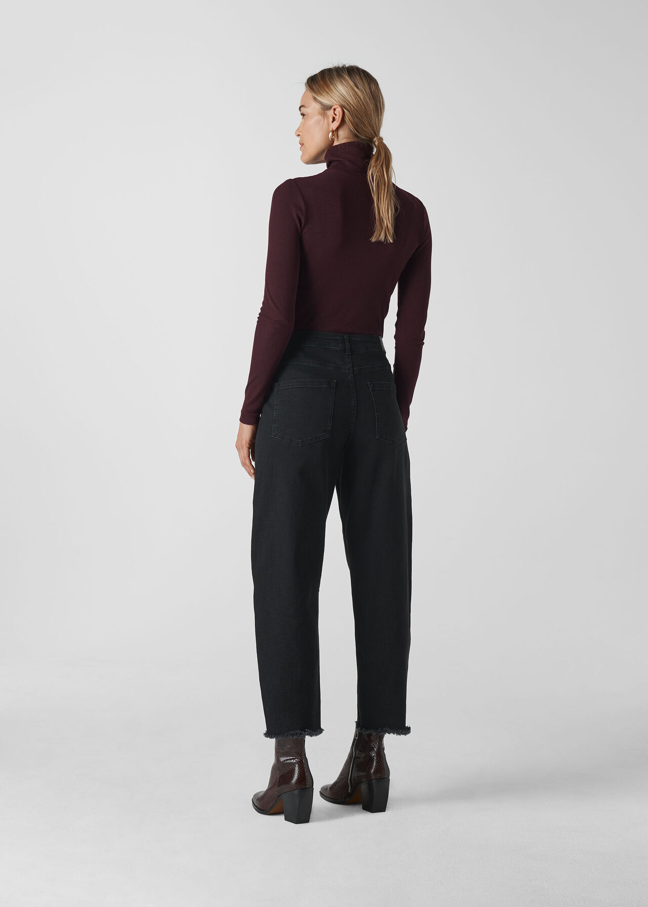 Essential Polo Neck Burgundy