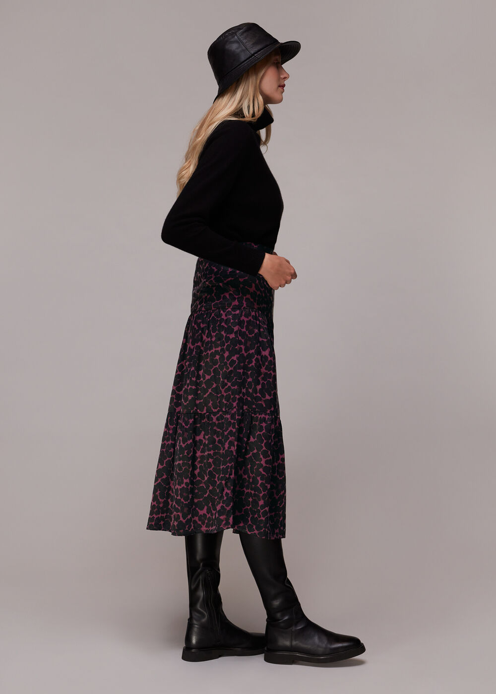 Smudge Animal Tiered Skirt
