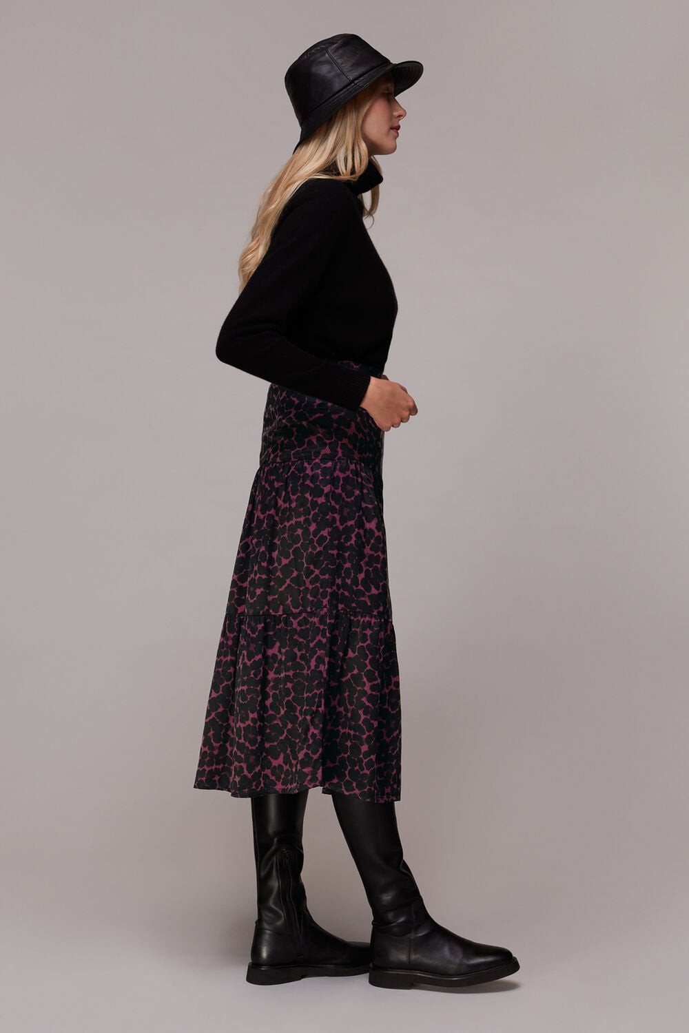 Smudge Animal Tiered Skirt