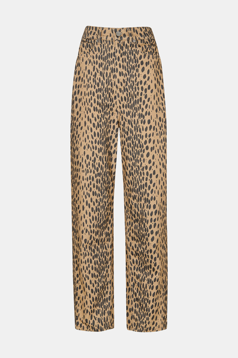 Animal Spot Barrel Leg Jean