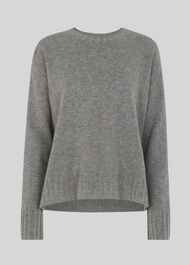 Cashmere Crew Neck Sweater Grey Marl