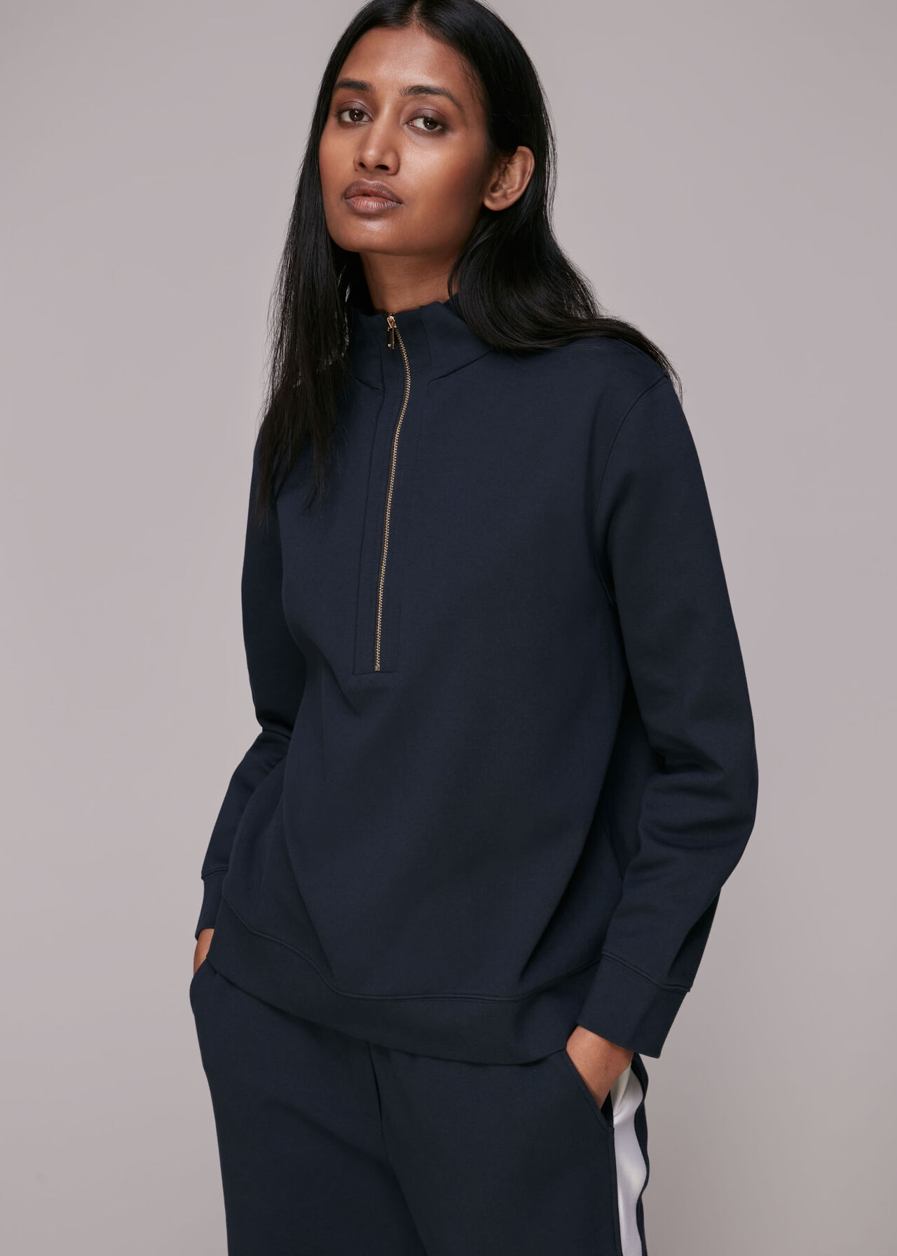 Zip Neck Sweatshirt