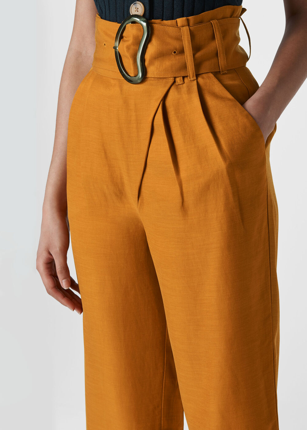 Amelie Paper Bag Trouser Rust