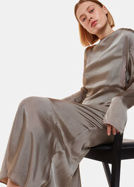 Luna Cowl Neck Midi Dress