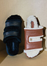 Davy Shearling Slide