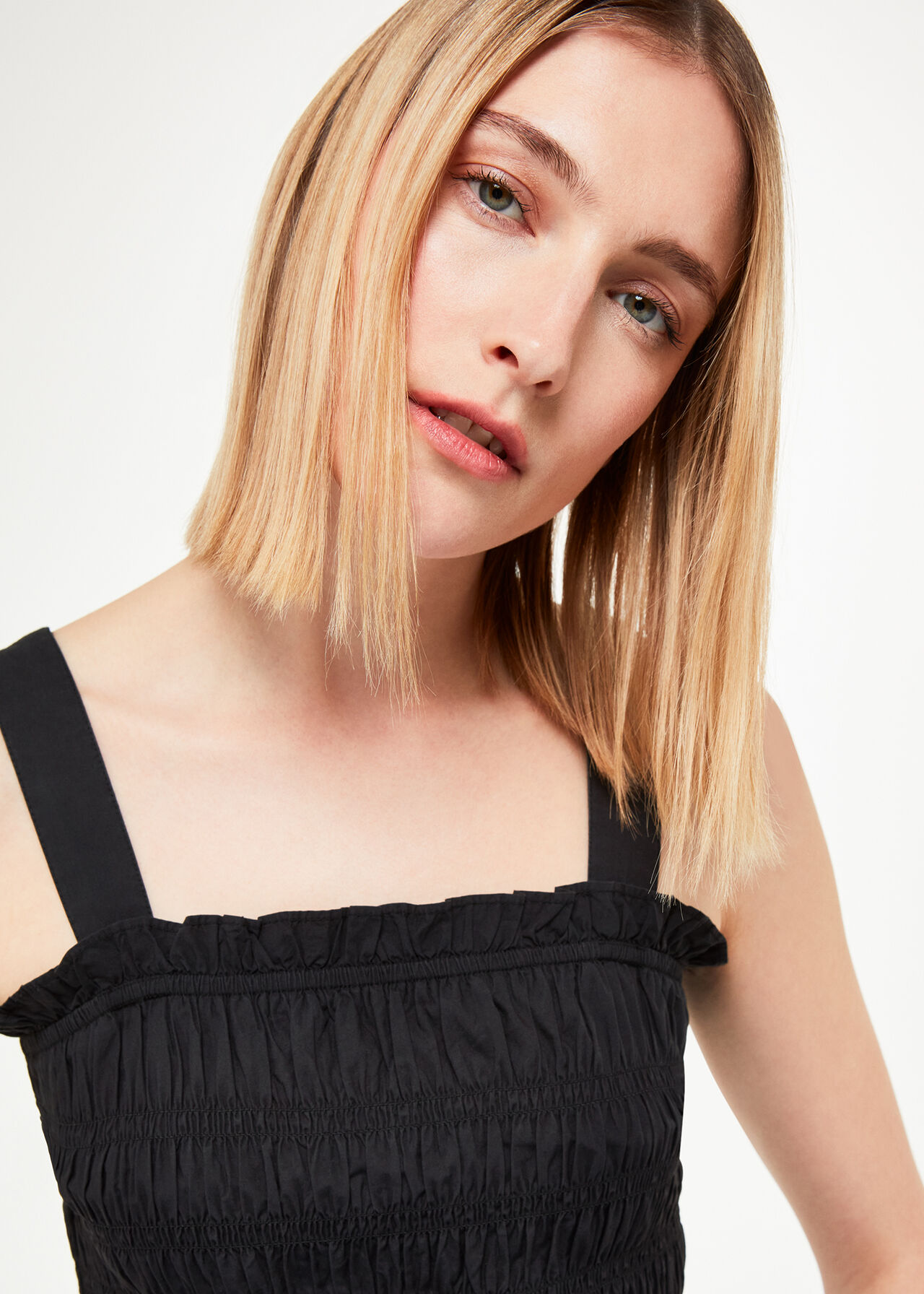 Saskia Crinkle Strappy Top