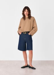 Rib Cuff Detail Jersey Sweat