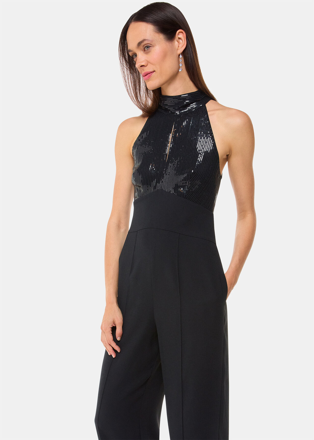 Leah Sequin Bodice Jumpsuit