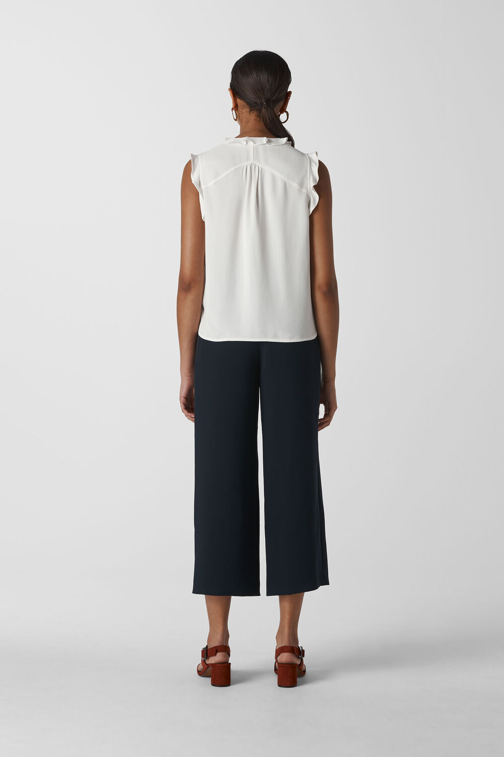 Emily Frill Top Ivory/Multi