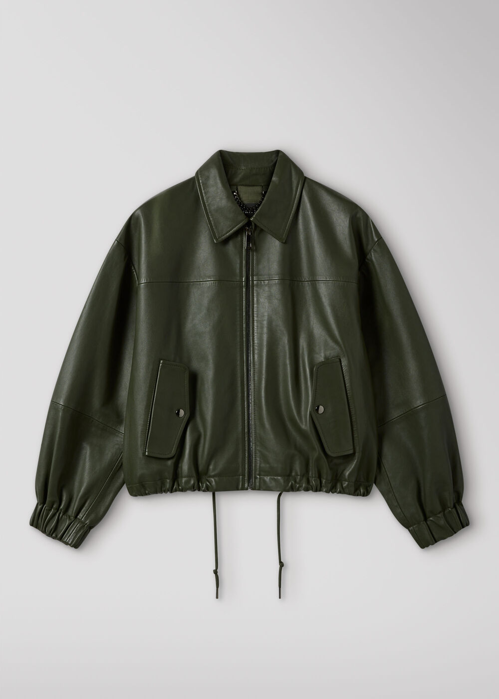 Frida Leather Bomber Jacket