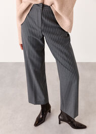 Isla Pinstripe Wool Trouser