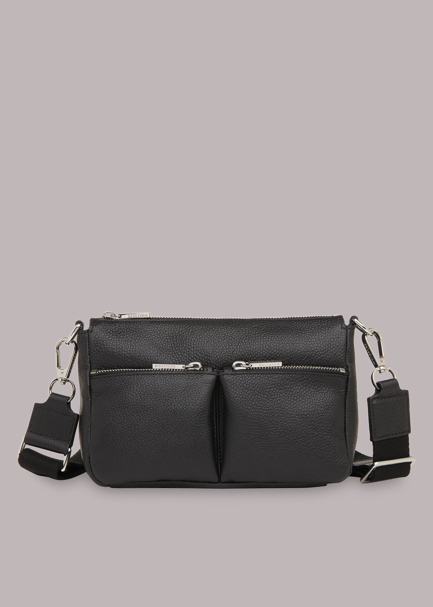 Whistles black leather bag deals