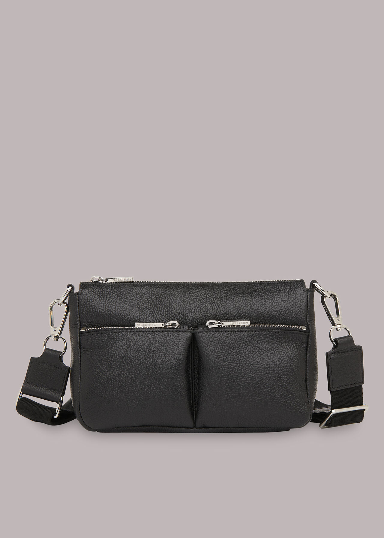 Black Cash Crossbody Bag | WHISTLES | Whistles