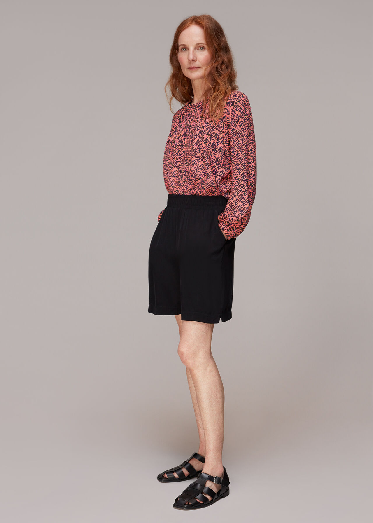 Sea Tree Print Blouse
