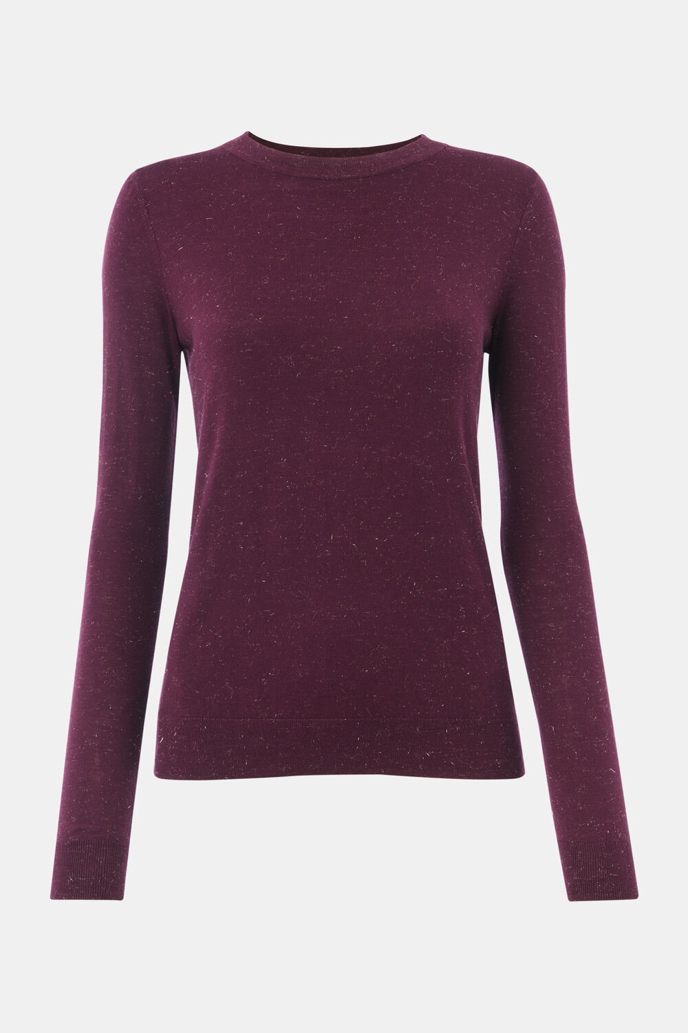 Burgundy Annie Sparkle Crew Neck