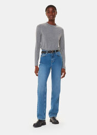 Wool Blend Crew Neck Top