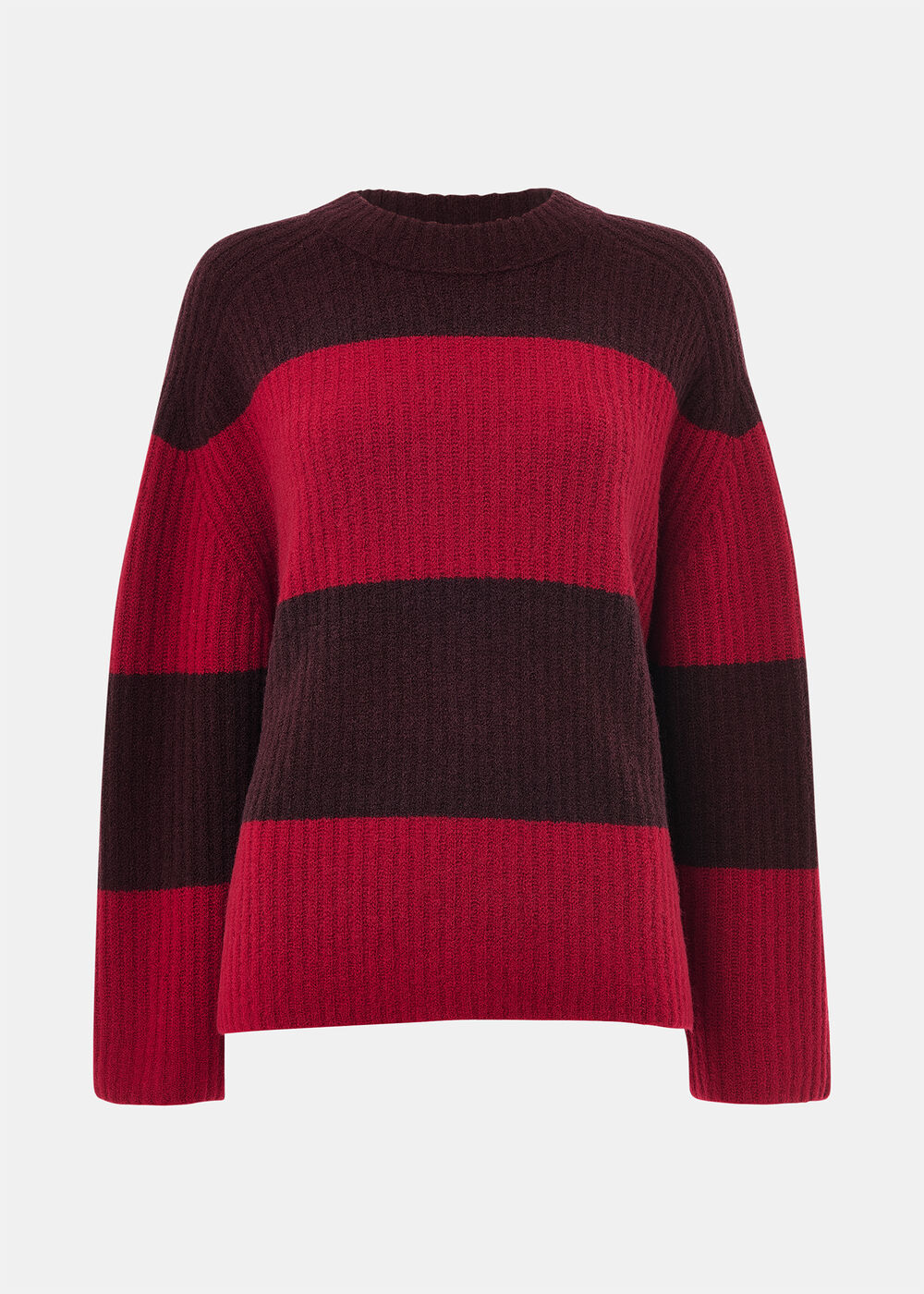 Wool Mix Wide Stripe Knit