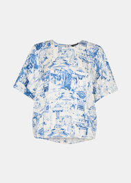 Rome Print Blouse