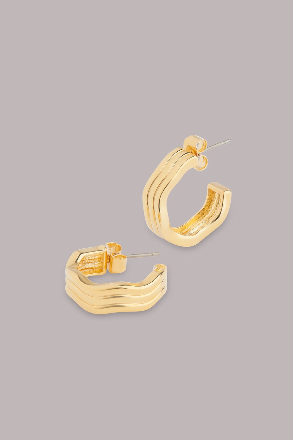 Wavy Hoop Earring