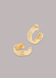 Wavy Hoop Earring