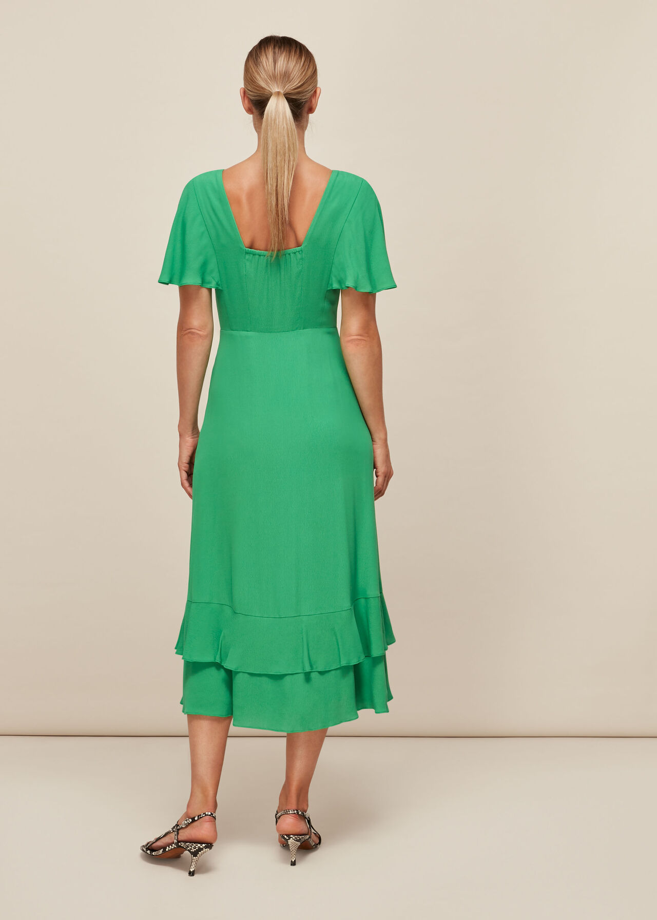 Cathy Frill Hem Dress