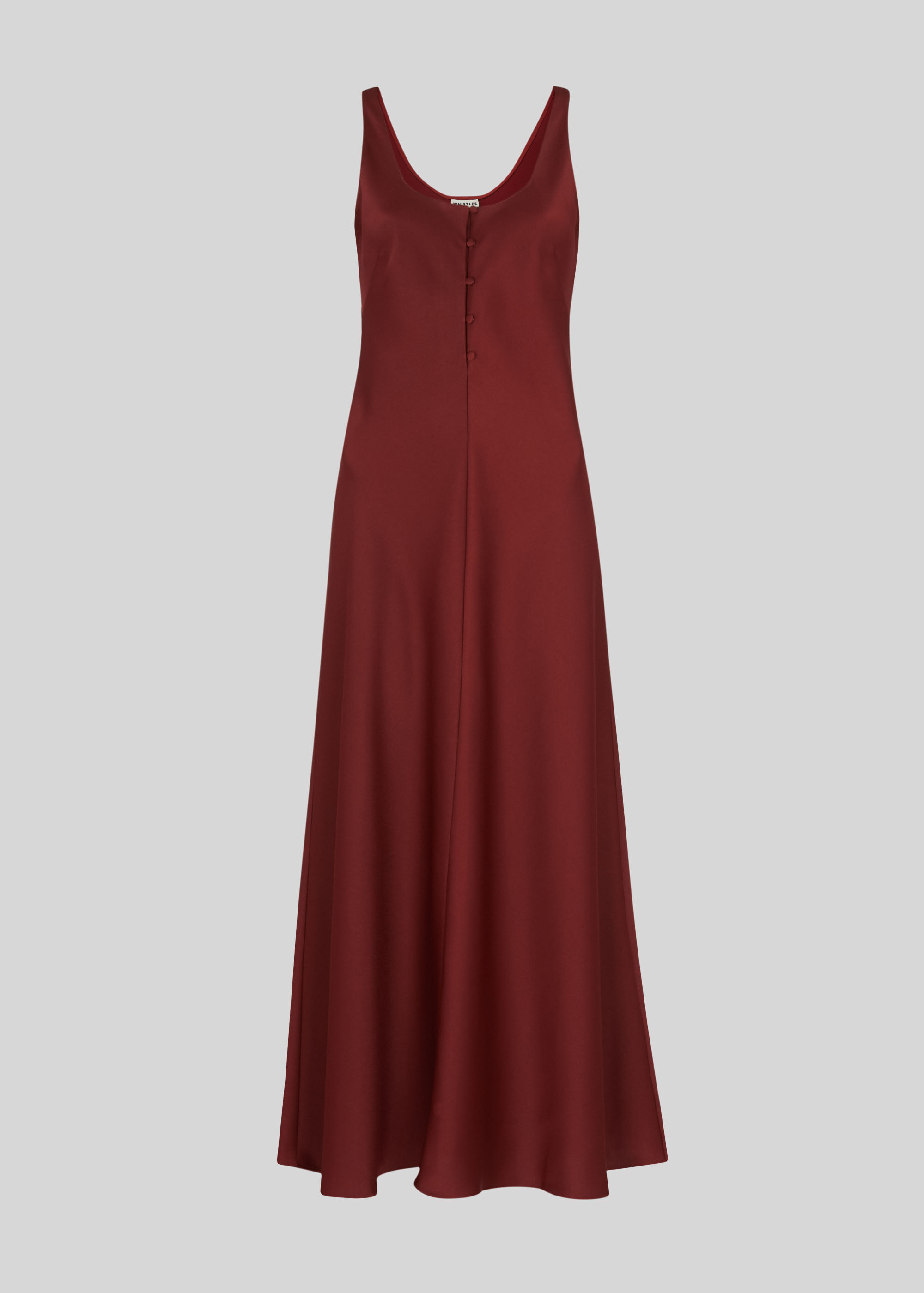 maroon slip dress