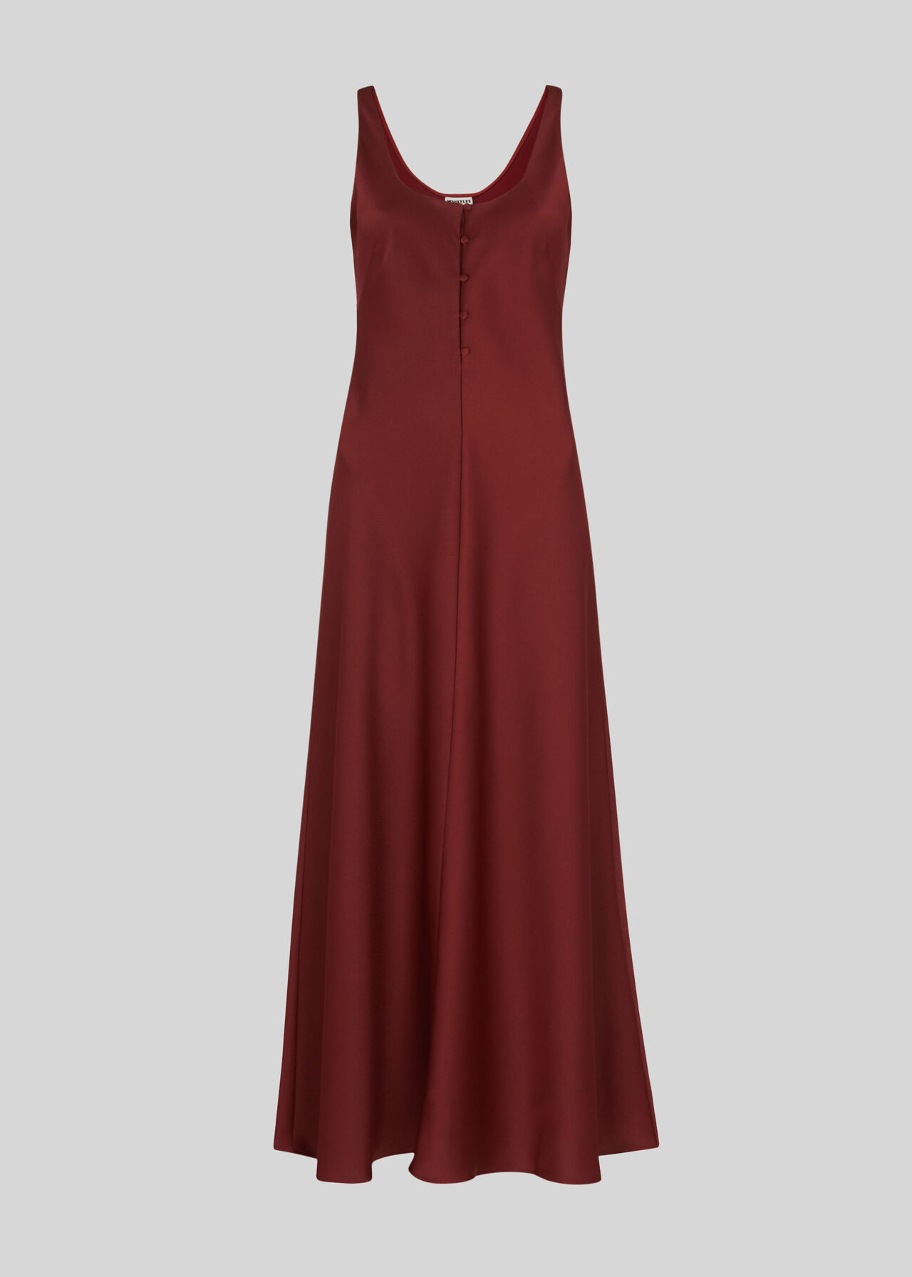 Pippa Satin Slip Dress Burgundy