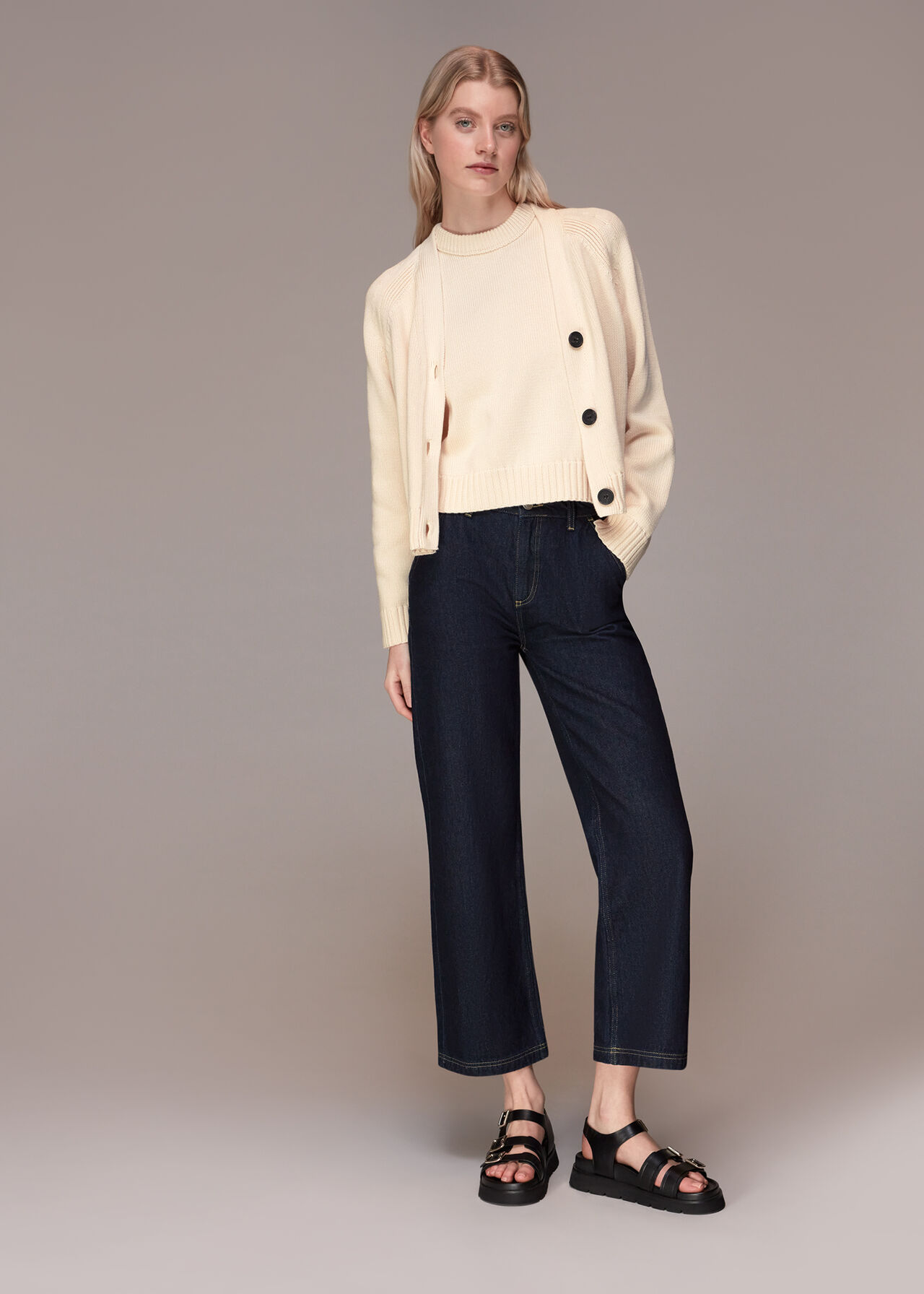 Karine Rib Detail Cardigan