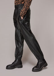 Charlie Leather Cuffed Trouser
