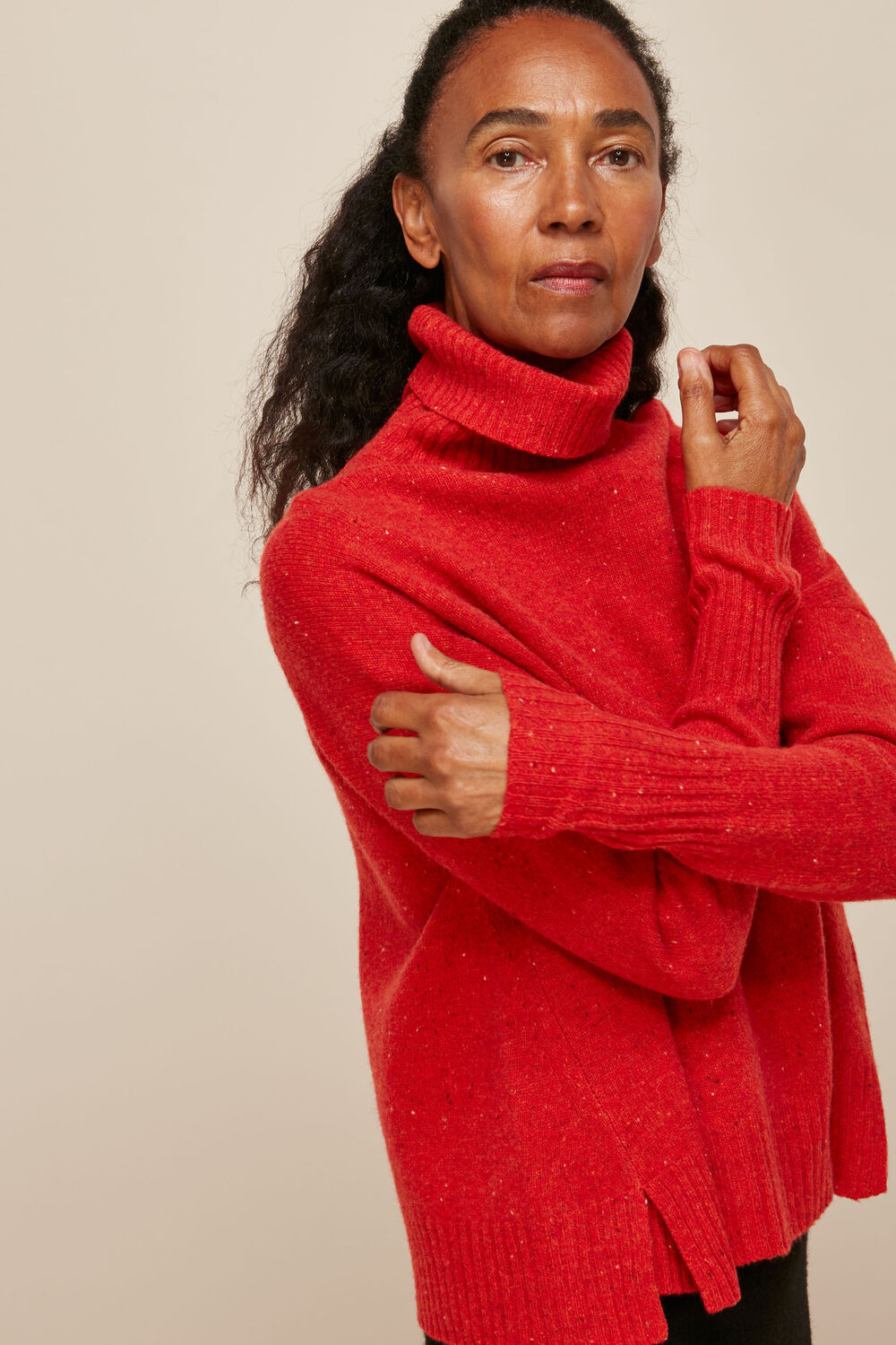 Roll Neck Merino Wool Knit