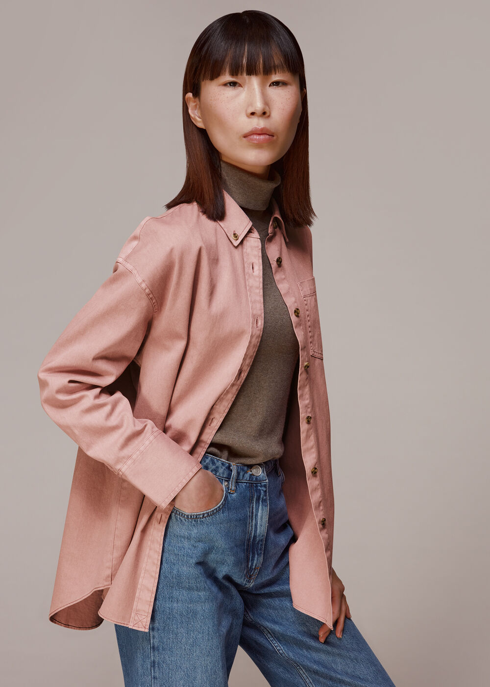 Ruby Denim Pocket Shirt